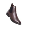 Bottine Chelsea Élégante en Cuir Marron Chocolat