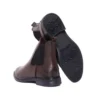 Bottine Chelsea Élégante en Cuir Marron Chocolat